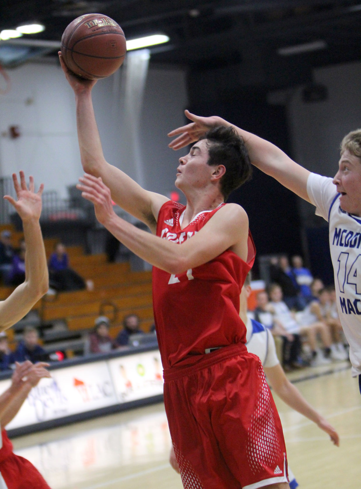 McDonell boys basketball vs Colfax at UW-Stout 12-1-18